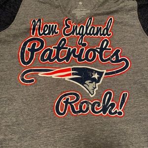 NFL teen apparel long sleeve tee PATRIOTS ROCK